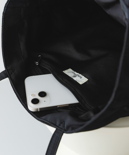 RODE SKO（ロデスコ）の「リボンギャザートートバッグ（トートバッグ・レディース・ブラック/レッド・ONE）」の7枚目の写真