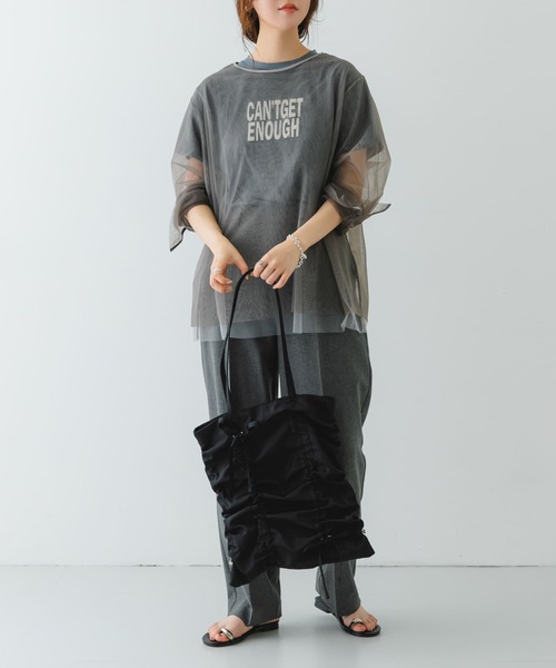 RODE SKO（ロデスコ）の「リボンギャザートートバッグ（トートバッグ・レディース・ブラック/レッド・ONE）」の15枚目の写真