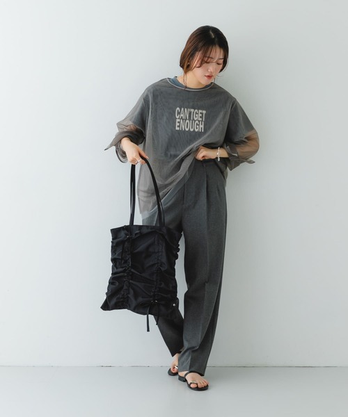 RODE SKO（ロデスコ）の「リボンギャザートートバッグ（トートバッグ・レディース・ブラック/レッド・ONE）」の16枚目の写真