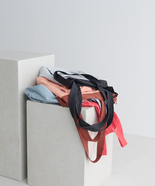 MERLOT(メルロー)の「ポケッタブルバイカラービッグトート(トートバッグ・レディース・ライトグレー/オレンジ/ライトブルー・FREE)」の21枚目の写真