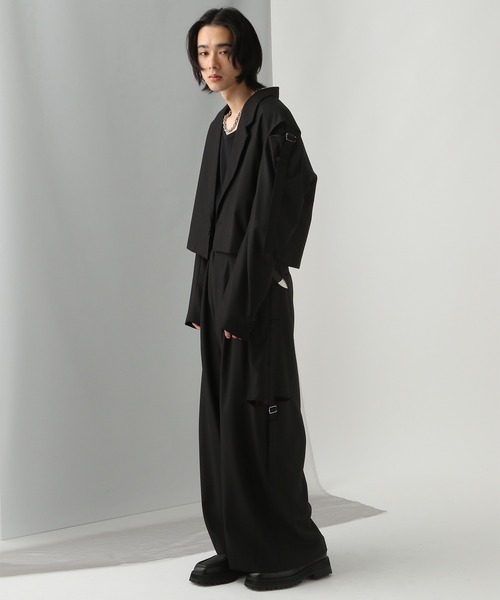 HARE（ハレ）の「【SET UP対応】カットアウトベルトワイドパンツ（HARE)（その他パンツ・メンズ・グレー/ブラック・SMALL/MEDIUM）」の20枚目の写真