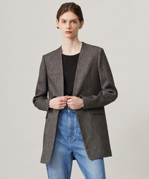 セール】【CLASSY.1月号掲載】ルレックスツイード ノーカラー