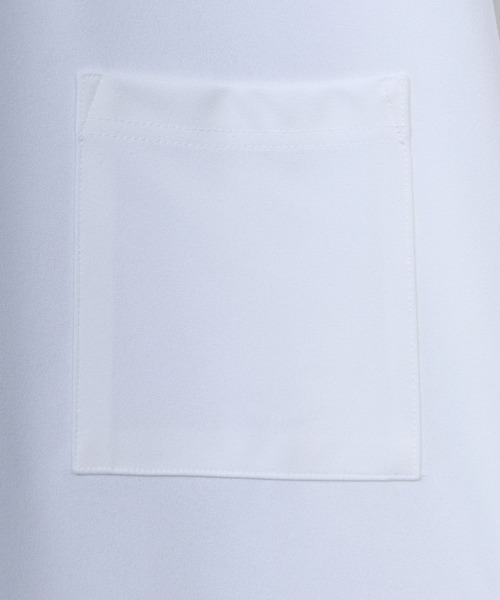 ANPAS（アンパス）の「UV Protection Amunzen Fake Layered T-Shirt/UVカット 梨地 フェイクレイヤード ポケット付き 長袖Tシャツ ロンT オーバーサイズ（Tシャツ/カットソー・メンズ・ダークグレー/ブラック/ダークグリーン/オフホワイト・LL/L/M）」の7枚目の写真