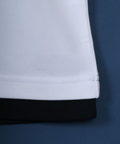 ANPAS（アンパス）の「UV Protection Amunzen Fake Layered T-Shirt/UVカット 梨地 フェイクレイヤード ポケット付き 長袖Tシャツ ロンT オーバーサイズ（Tシャツ/カットソー・メンズ・ダークグレー/ブラック/ダークグリーン/オフホワイト・LL/L/M）」の8枚目の写真