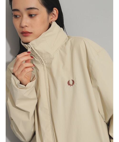 FRED PERRY（フレッドペリー）の「FRED PERRY / Patch Pocket Sports Jacket（ブルゾン・レディース・オフホワイト/ブラック・SMALL）」の5枚目の写真