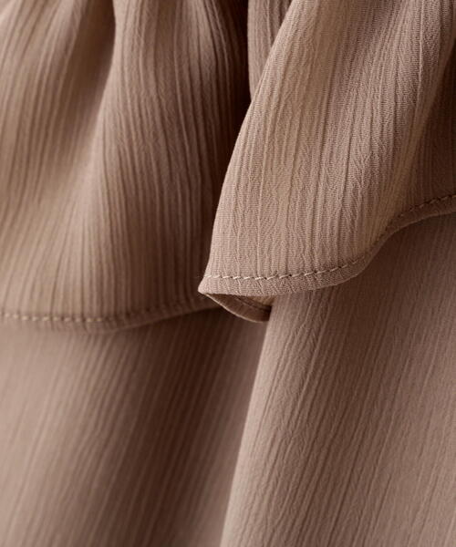 PROPORTION BODY DRESSING（プロポーションボディドレッシング）の「クロスラッフルシアー楊柳ブラウス / 1214210911（シャツ/ブラウス・レディース・ホワイト系その他/ピンク/ブラウン・FREE）」の15枚目の写真