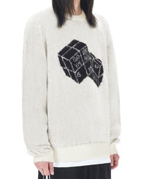 OY/オーワイ』 HAIRY DUAL CUBE KNIT/デュアルキューブニット OY│A