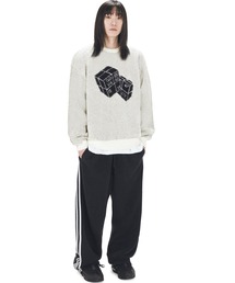 OY/オーワイ』 HAIRY DUAL CUBE KNIT/デュアルキューブニット OY│A