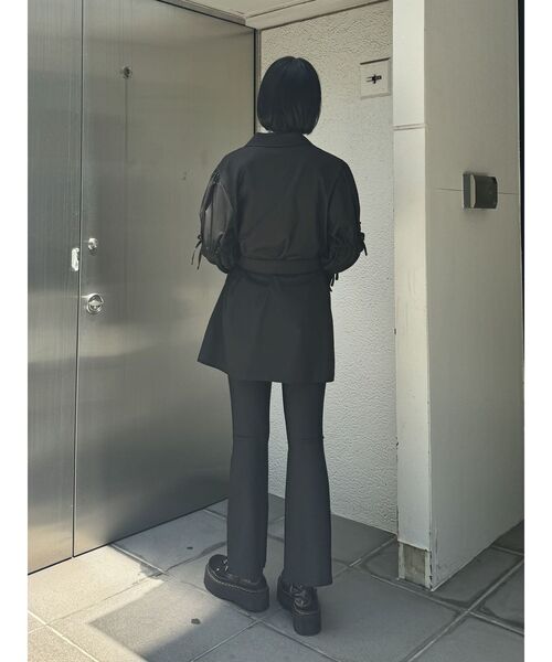 jouetie(ジュエティ)の「ストレッチフレアパンツ(その他パンツ・レディース・グレー/ブラック・SMALL/MEDIUM)」の7枚目の写真