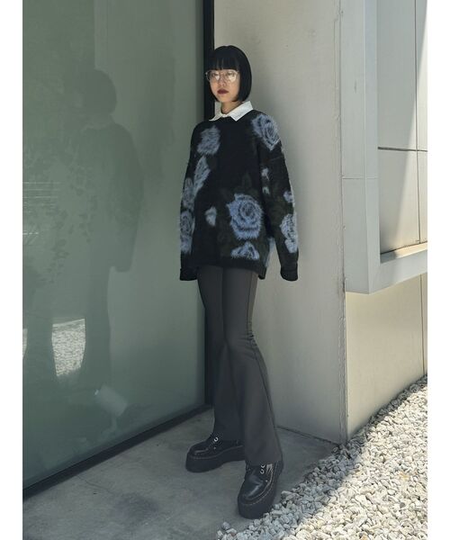 jouetie(ジュエティ)の「ストレッチフレアパンツ(その他パンツ・レディース・グレー/ブラック・SMALL/MEDIUM)」の15枚目の写真