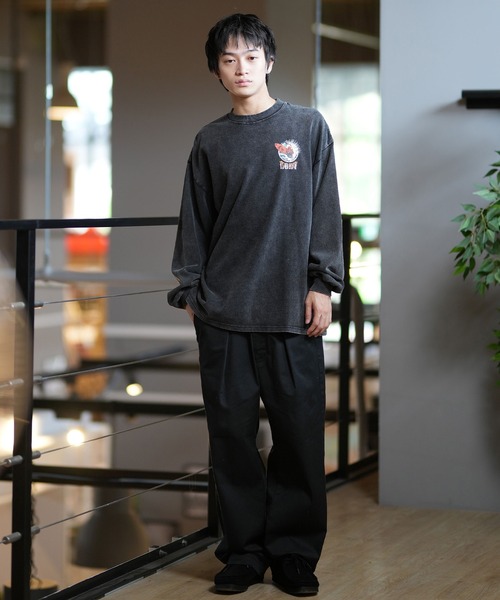 lost(ロスト)の「lost/ロスト ロンT/長袖Tシャツ ヘビーウェイト バックプリント AXIS-LS L24F2201(Tシャツ/カットソー・メンズ・ホワイト/スミクロ・M/L/XL)」の14枚目の写真