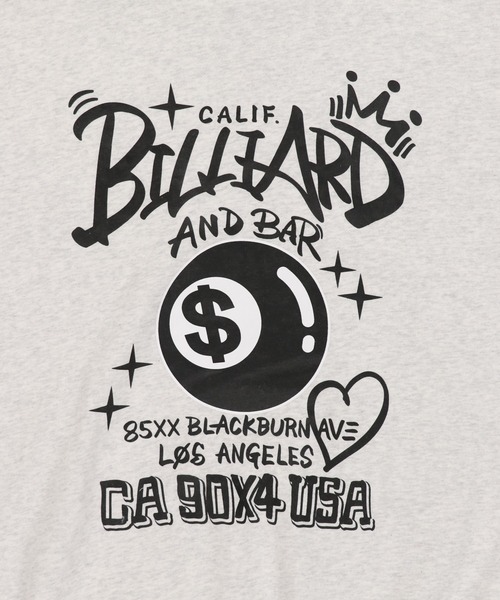 SPINNS（スピンズ）の「ストリート指名No.1 / 裏起毛パーカー/バックプリント8ボール（パーカー・メンズ・アッシュグレー/ブラック/ブラック系その他/ブルー系その他/ブルー・ONESIZE）」の11枚目の写真