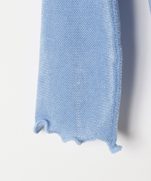 BAYFLOW（ベイフロー）の「[レイヤードにおすすめ★] シアーベロアチュールTシャツ(KIDS)（Tシャツ/カットソー・キッズ・ブラック/パープル/サックスブルー・150cm/140cm/130cm/120cm/110cm）」の15枚目の写真