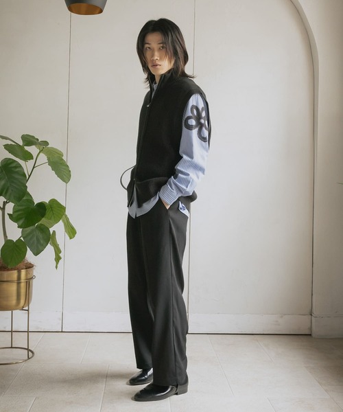 SENSE OF PLACE by URBAN RESEARCH（センスオブプレイスバイアーバンリサーチ）の「ダブルタックワイドスラックス（その他パンツ・メンズ・グレー/カーキ/ブラウン/ブラック・LARGE/MEDIUM）」の9枚目の写真