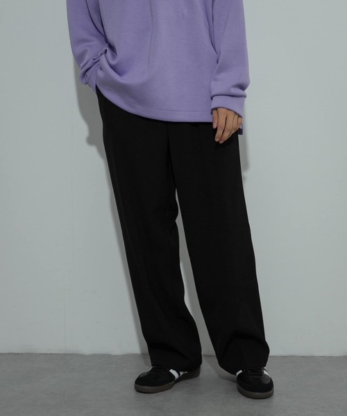 SENSE OF PLACE by URBAN RESEARCH（センスオブプレイスバイアーバンリサーチ）の「ダブルタックワイドスラックス（その他パンツ・メンズ・グレー/カーキ/ブラウン/ブラック・LARGE/MEDIUM）」の11枚目の写真