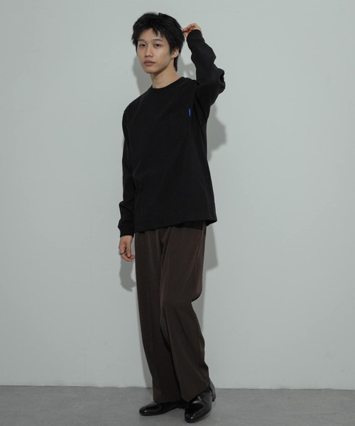 SENSE OF PLACE by URBAN RESEARCH（センスオブプレイスバイアーバンリサーチ）の「ダブルタックワイドスラックス（その他パンツ・メンズ・グレー/カーキ/ブラウン/ブラック・LARGE/MEDIUM）」の17枚目の写真