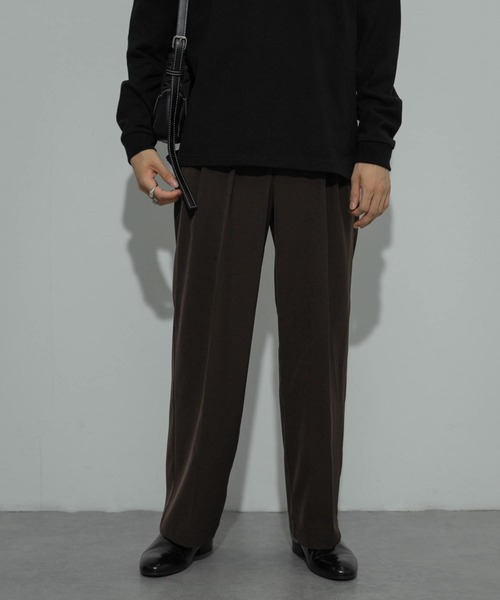 SENSE OF PLACE by URBAN RESEARCH（センスオブプレイスバイアーバンリサーチ）の「ダブルタックワイドスラックス（その他パンツ・メンズ・グレー/カーキ/ブラウン/ブラック・LARGE/MEDIUM）」の18枚目の写真