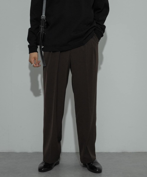 SENSE OF PLACE by URBAN RESEARCH（センスオブプレイスバイアーバンリサーチ）の「ダブルタックワイドスラックス（その他パンツ・メンズ・グレー/カーキ/ブラウン/ブラック・LARGE/MEDIUM）」の19枚目の写真
