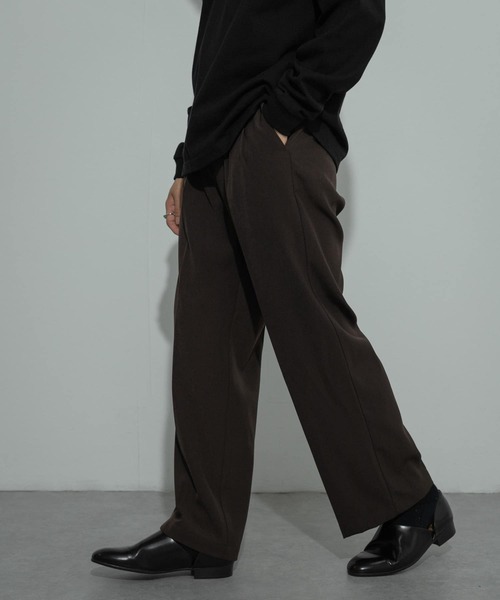 SENSE OF PLACE by URBAN RESEARCH（センスオブプレイスバイアーバンリサーチ）の「ダブルタックワイドスラックス（その他パンツ・メンズ・グレー/カーキ/ブラウン/ブラック・LARGE/MEDIUM）」の20枚目の写真