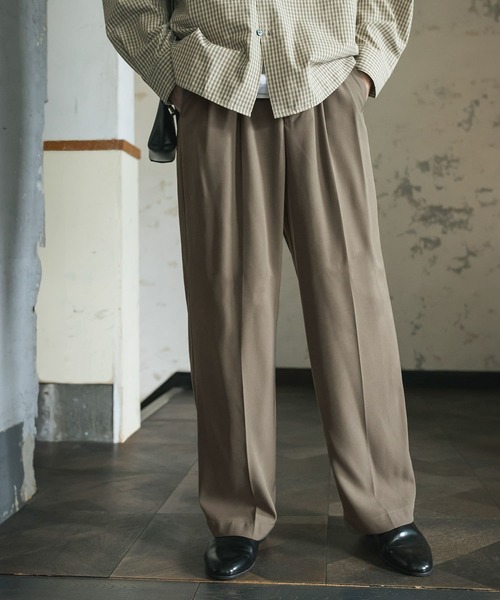 セール】ダブルタックワイドスラックス（その他パンツ）｜SENSE OF
