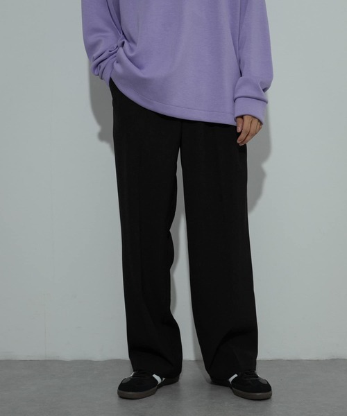 SENSE OF PLACE by URBAN RESEARCH（センスオブプレイスバイアーバンリサーチ）の「ダブルタックワイドスラックス（その他パンツ・メンズ・グレー/カーキ/ブラウン/ブラック・LARGE/MEDIUM）」の2枚目の写真