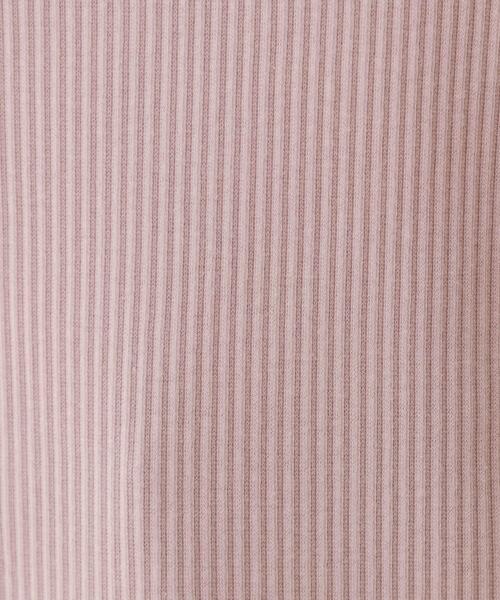 couture brooch（クチュールブローチ）の「◆【顔まわりスッキリ・マシンウォッシャブル】ハートネックテレコトップス（Tシャツ/カットソー・レディース・ブラック/オフホワイト/ピンク系・42/40/38）」の10枚目の写真