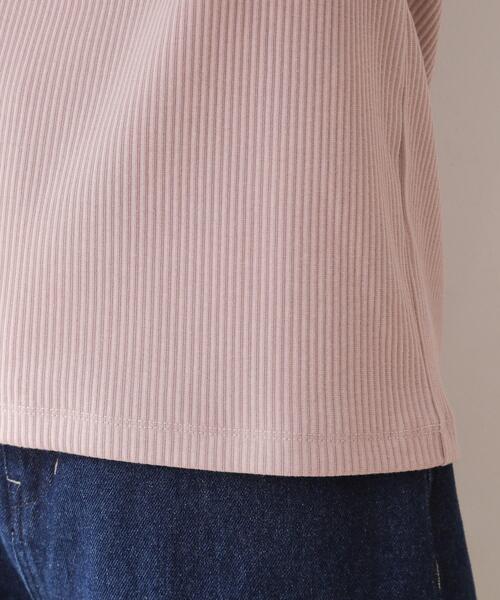 couture brooch（クチュールブローチ）の「◆【顔まわりスッキリ・マシンウォッシャブル】ハートネックテレコトップス（Tシャツ/カットソー・レディース・ブラック/オフホワイト/ピンク系・42/40/38）」の17枚目の写真