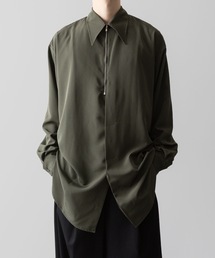 ato | Crepe de Chine　zip shirts(シャツ/ブラウス)
