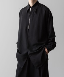 ato | Crepe de Chine　zip shirts(シャツ/ブラウス)