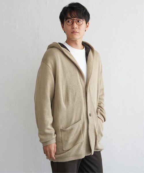 ikka（イッカ）の「裏ボアニットフーディガン（その他アウター・メンズ・ブラック/チャコールグレー/ベージュ・M/L/XL/S）」の8枚目の写真
