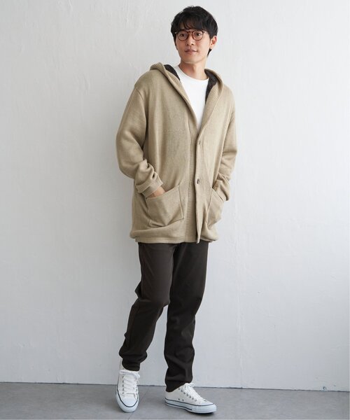 ikka（イッカ）の「裏ボアニットフーディガン（その他アウター・メンズ・ブラック/チャコールグレー/ベージュ・M/L/XL/S）」の10枚目の写真