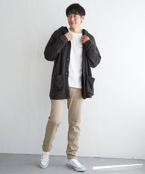 ikka（イッカ）の「裏ボアニットフーディガン（その他アウター・メンズ・ブラック/チャコールグレー/ベージュ・M/L/XL/S）」の11枚目の写真