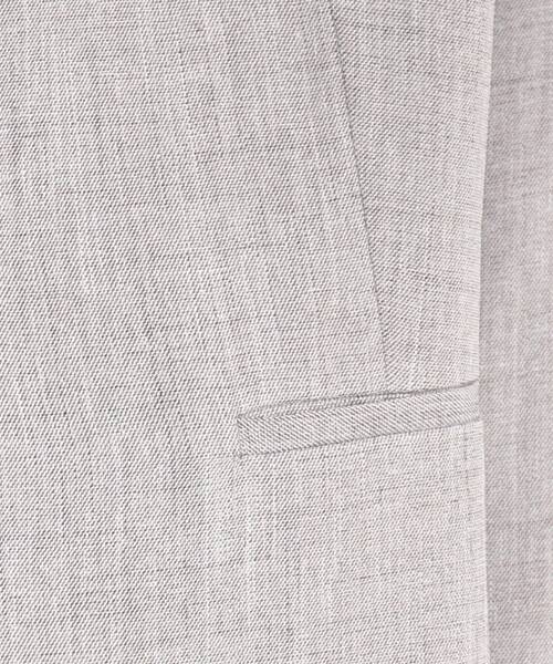 THE SHOP TK (ザ ショップ ティーケー )の「◆【セットアップ可】シャークスキンノーカラージャケット(ノーカラージャケット・レディース・グレー/スミクロ・13/12/11)」の8枚目の写真