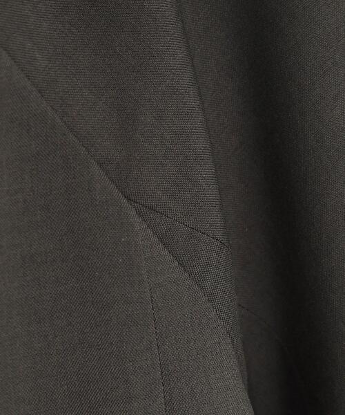 THE SHOP TK (ザ ショップ ティーケー )の「◆【セットアップ可】シャークスキンノーカラージャケット(ノーカラージャケット・レディース・グレー/スミクロ・13/12/11)」の12枚目の写真