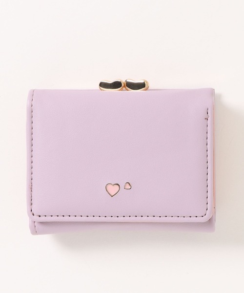 miumiu 三つ折り財布 ハート ミュウミュウ 財布 miu miu ハート柄 三つ折り財布 ピンク 蜂の