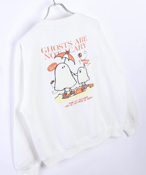 WESTSEA(ウエストシー)の「裏起毛 ストリート系プリントトレーナー(スウェット・メンズ・ブラック/ブルーグレー/オフホワイト/ブラック系その他/ブラウン/ホワイト系その他/スモークピンク/ホワイト系その他4/ホワイト系その他3/ブラック系その他3/ホワイト系その他2/ブラック系その他2/ブラック系その他4・M/L)」の4枚目の写真