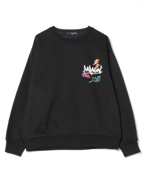 セール】裏起毛 ストリート系プリントトレーナー（スウェット