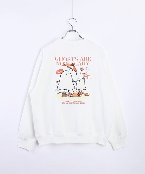 セール】裏起毛 ストリート系プリントトレーナー（スウェット