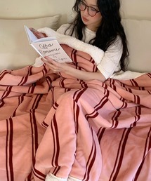 【 somni / ソニ 】ヴィンテージ ボーダー 柔らかブランケット