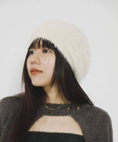 SENSE OF PLACE by URBAN RESEARCH(センスオブプレイスバイアーバンリサーチ)の「『別注』さらさ×SENSE OF PLACE シャギービーニー(ニットキャップ/ビーニー・レディース・グレー/オフホワイト・ONE)」の19枚目の写真