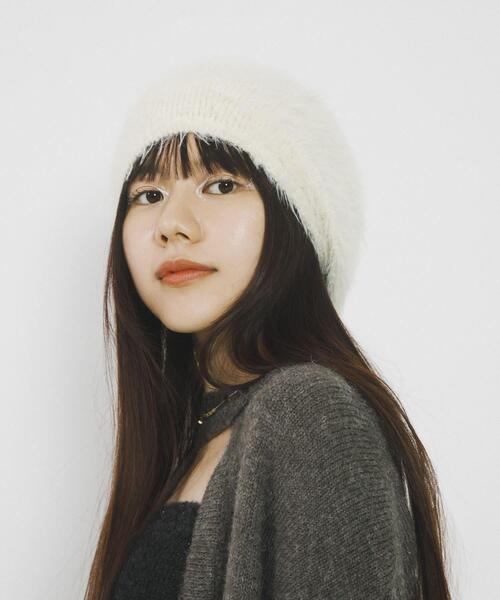 SENSE OF PLACE by URBAN RESEARCH(センスオブプレイスバイアーバンリサーチ)の「『別注』さらさ×SENSE OF PLACE シャギービーニー(ニットキャップ/ビーニー・レディース・グレー/オフホワイト・ONE)」の20枚目の写真
