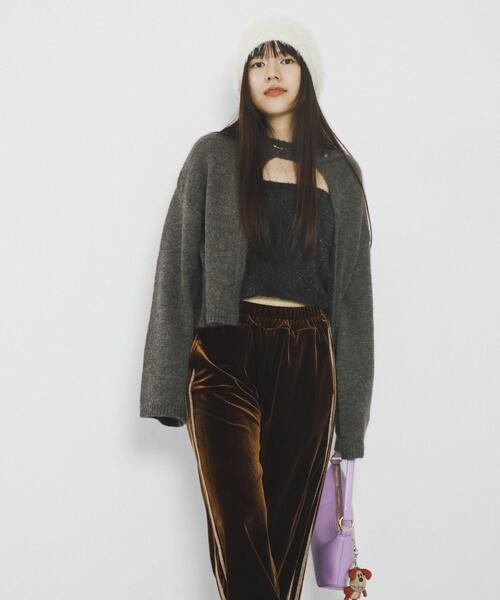 SENSE OF PLACE by URBAN RESEARCH(センスオブプレイスバイアーバンリサーチ)の「『別注』さらさ×SENSE OF PLACE シャギービーニー(ニットキャップ/ビーニー・レディース・グレー/オフホワイト・ONE)」の22枚目の写真