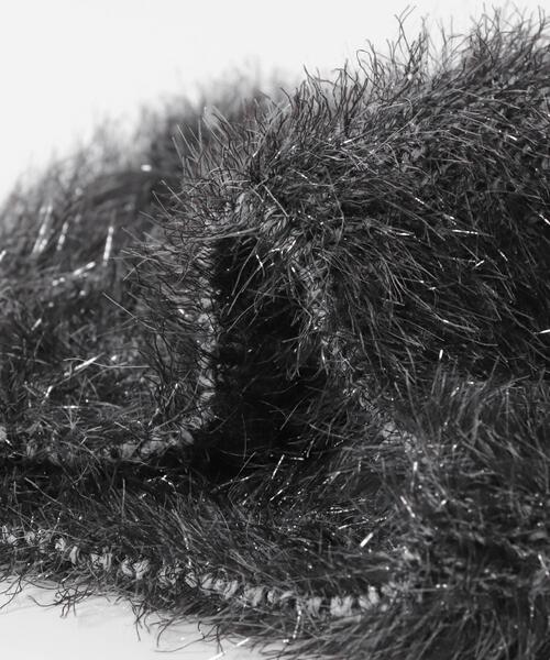 SENSE OF PLACE by URBAN RESEARCH(センスオブプレイスバイアーバンリサーチ)の「『別注』さらさ×SENSE OF PLACE シャギービーニー(ニットキャップ/ビーニー・レディース・グレー/オフホワイト・ONE)」の12枚目の写真