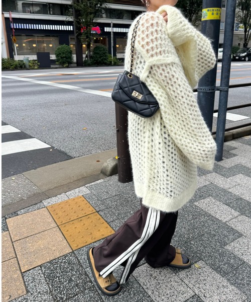 archives(アルシーヴ)の「【Ltd.】OVER MESH KNIT(ニット/セーター・レディース・チャコールグレー/イエロー/レッド・FREE)」の21枚目の写真