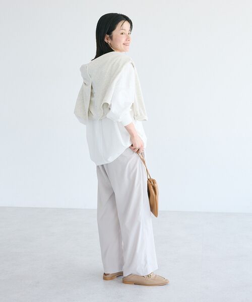 CRAFT STANDARD BOUTIQUE(クラフトスタンダードブティック)の「コクーンシルエットチュニック(Tシャツ/カットソー・レディース・ブラック/チャコールグレー/オレンジ/ホワイト・FREE)」の6枚目の写真