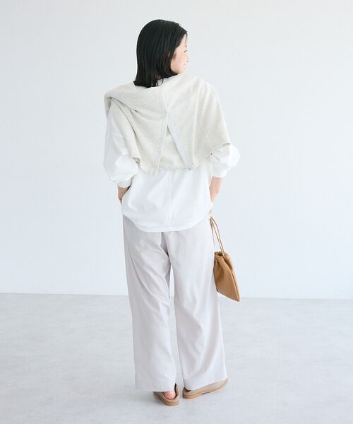 CRAFT STANDARD BOUTIQUE(クラフトスタンダードブティック)の「コクーンシルエットチュニック(Tシャツ/カットソー・レディース・ブラック/チャコールグレー/オレンジ/ホワイト・FREE)」の7枚目の写真