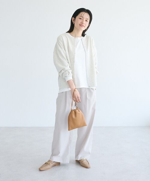 CRAFT STANDARD BOUTIQUE(クラフトスタンダードブティック)の「コクーンシルエットチュニック(Tシャツ/カットソー・レディース・ブラック/チャコールグレー/オレンジ/ホワイト・FREE)」の8枚目の写真