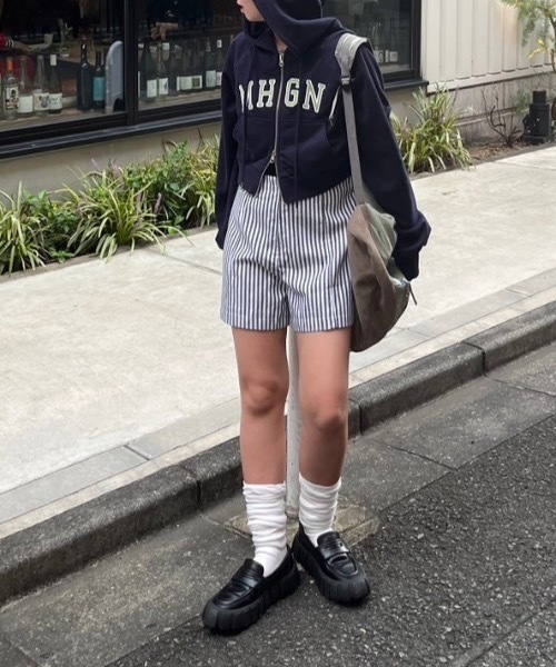 nemne store(ネンネストア)の「【keel】ロゴジップパーカー(パーカー・レディース・杢グレー/ネイビー・SMALL/MEDIUM)」の5枚目の写真