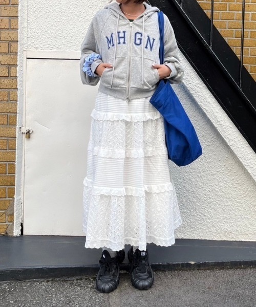 nemne store(ネンネストア)の「【keel】ロゴジップパーカー(パーカー・レディース・杢グレー/ネイビー・SMALL/MEDIUM)」の12枚目の写真