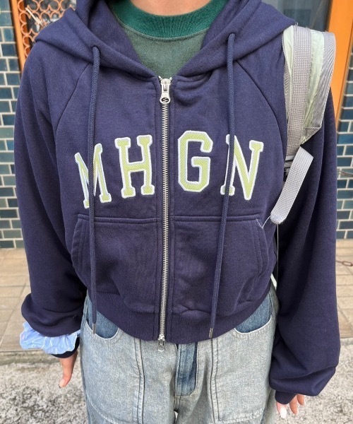 nemne store(ネンネストア)の「【keel】ロゴジップパーカー(パーカー・レディース・杢グレー/ネイビー・SMALL/MEDIUM)」の20枚目の写真